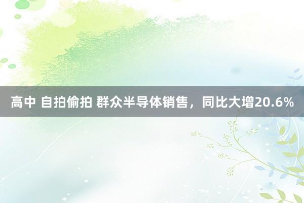 高中 自拍偷拍 群众半导体销售，同比大增20.6%
