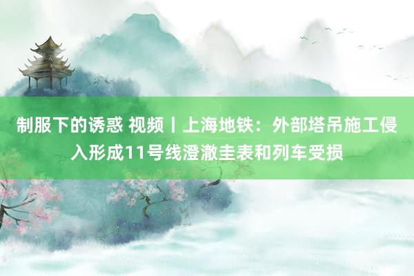 制服下的诱惑 视频丨上海地铁：外部塔吊施工侵入形成11号线澄澈圭表和列车受损