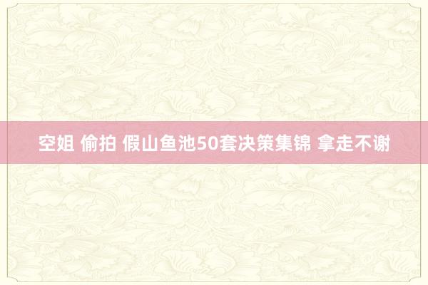 空姐 偷拍 假山鱼池50套决策集锦 拿走不谢