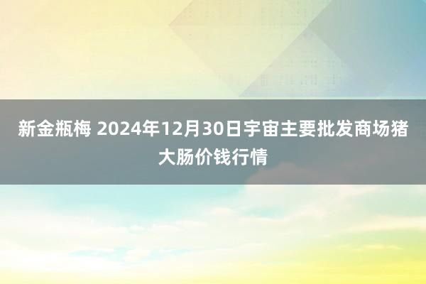 新金瓶梅 2024年12月30日宇宙主要批发商场猪大肠价钱行情