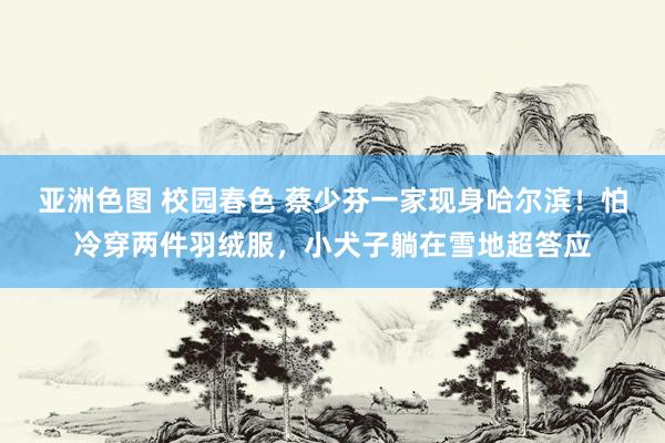亚洲色图 校园春色 蔡少芬一家现身哈尔滨！怕冷穿两件羽绒服，小犬子躺在雪地超答应