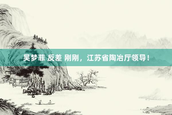吴梦菲 反差 刚刚，江苏省陶冶厅领导！