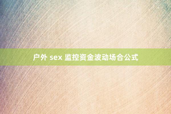 户外 sex 监控资金波动场合公式