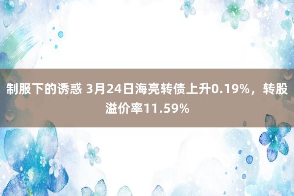 制服下的诱惑 3月24日海亮转债上升0.19%，转股溢价率11.59%
