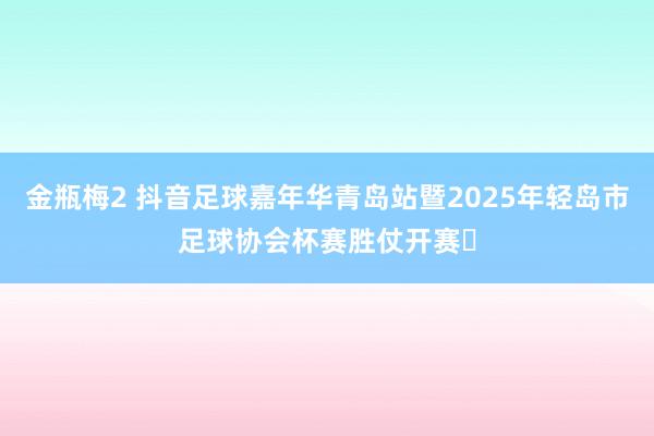 金瓶梅2 抖音足球嘉年华青岛站暨2025年轻岛市足球协会杯赛胜仗开赛‌