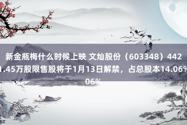 新金瓶梅什么时候上映 文灿股份（603348）4421.45万股限售股将于1月13日解禁，占总股本14.06%