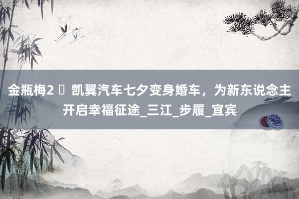 金瓶梅2 ​凯翼汽车七夕变身婚车，为新东说念主开启幸福征途_三江_步履_宜宾