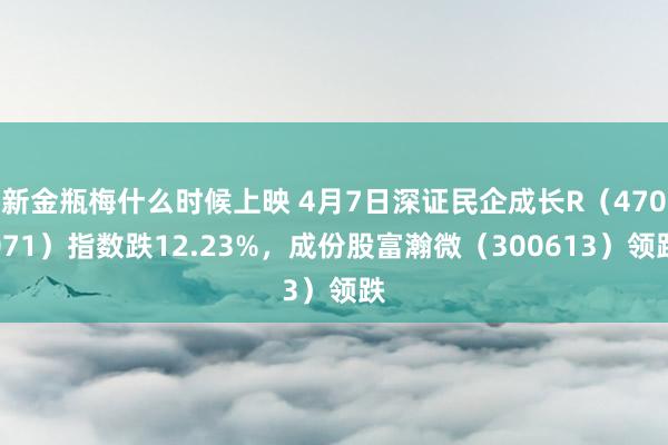 新金瓶梅什么时候上映 4月7日深证民企成长R（470071）指数跌12.23%，成份股富瀚微（300613）领跌
