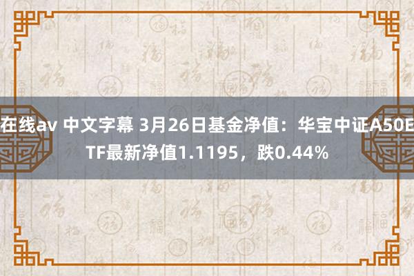 在线av 中文字幕 3月26日基金净值：华宝中证A50ETF最新净值1.1195，跌0.44%