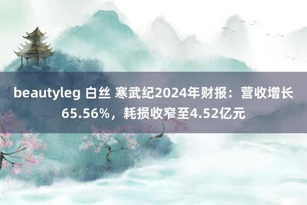 beautyleg 白丝 寒武纪2024年财报：营收增长65.56%，耗损收窄至4.52亿元