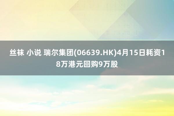 丝袜 小说 瑞尔集团(06639.HK)4月15日耗资18万港元回购9万股