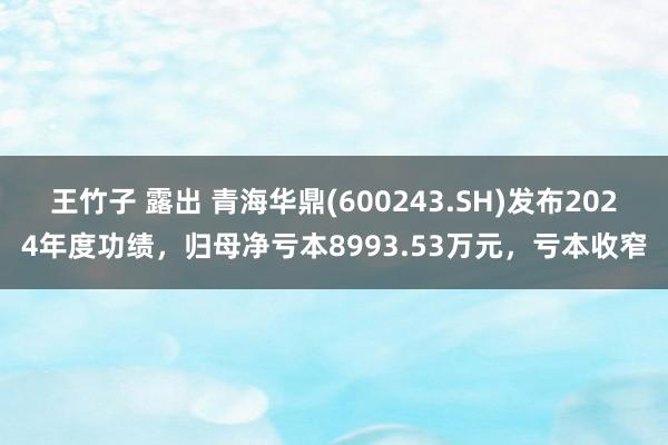 王竹子 露出 青海华鼎(600243.SH)发布2024年度功绩，归母净亏本8993.53万元，亏本收窄